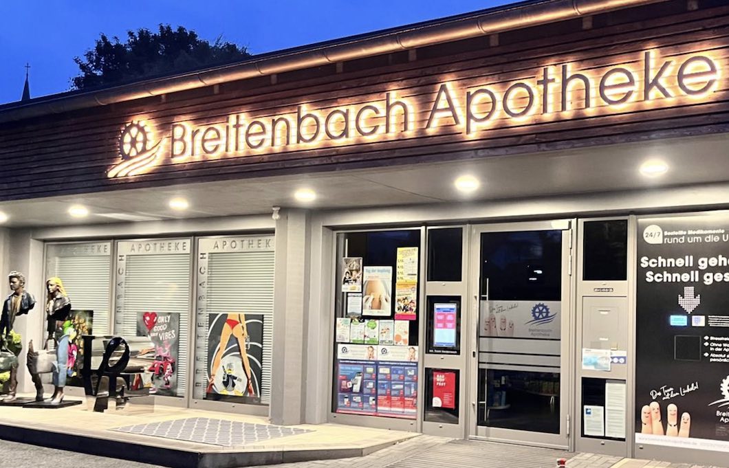Edle Leuchtreklame Apotheke